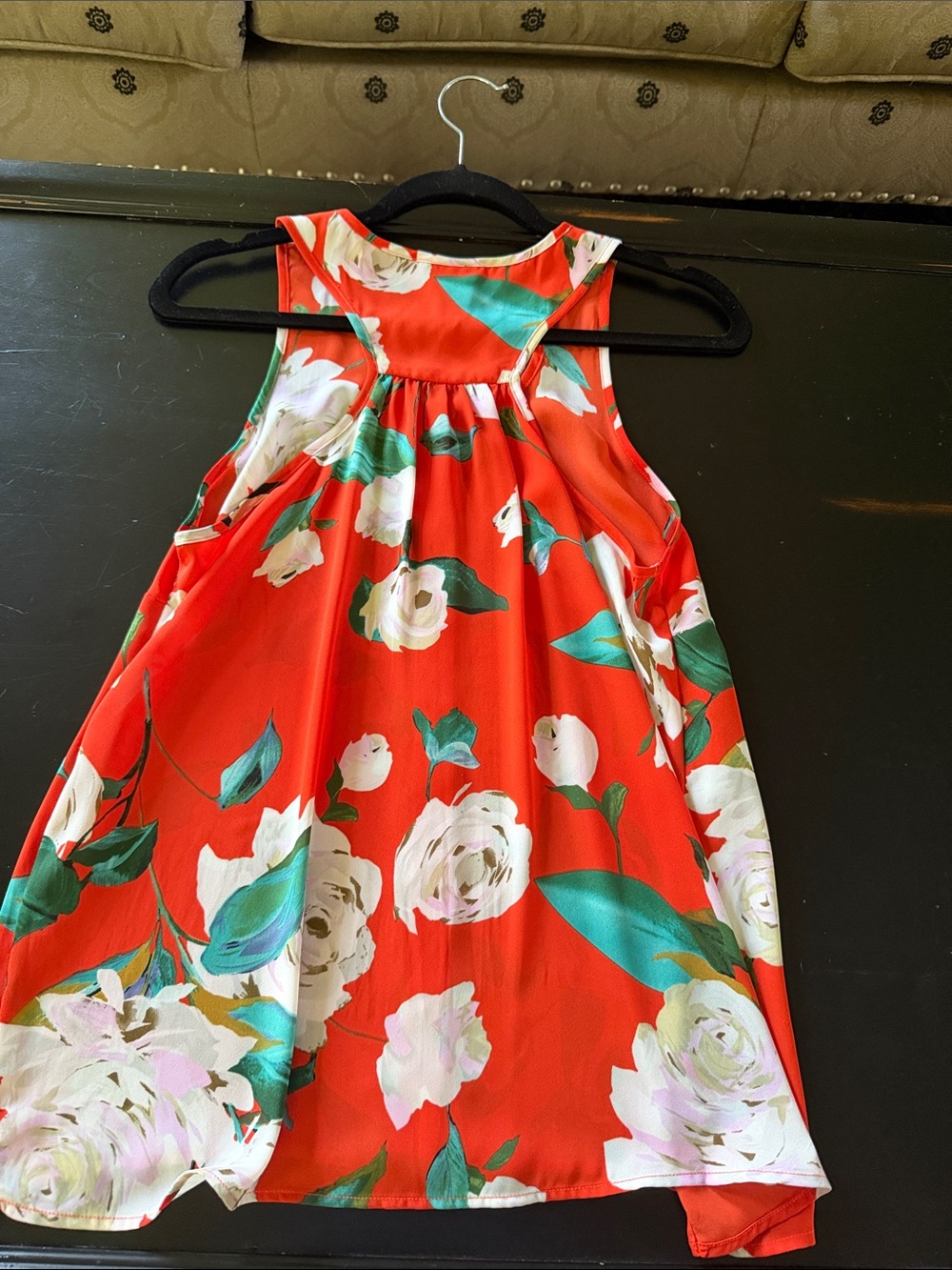 CAbi Red Floral Button-Front blousestyle 6101 - Picture 2 of 5
